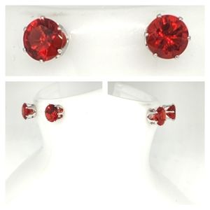 NWOT Ruby Sterling Silver earrings